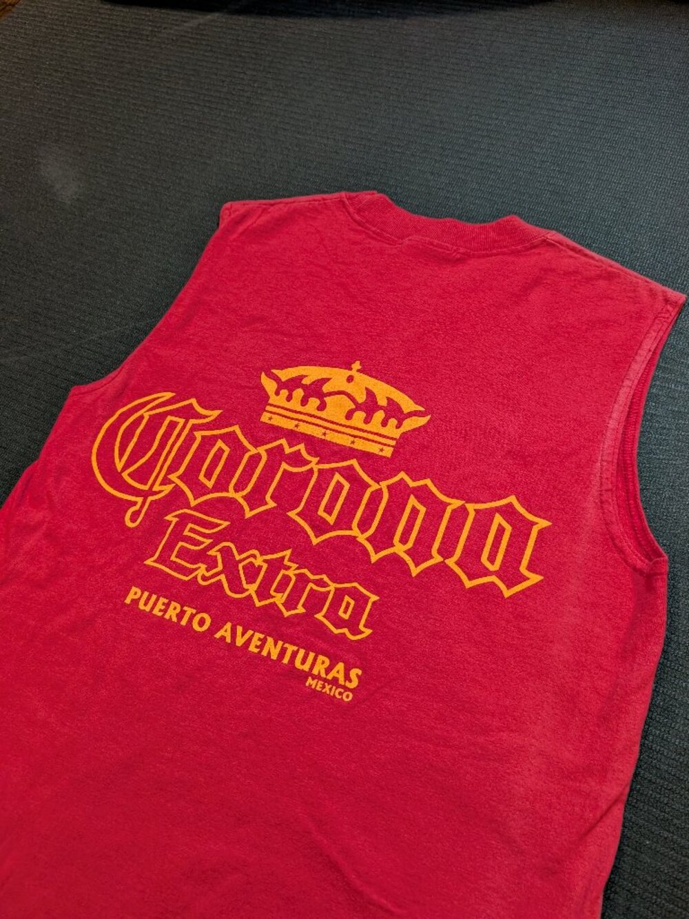 Corona Extra sleeveless tank top Faded Retro Streetwear Y2K Graphic tank Workout